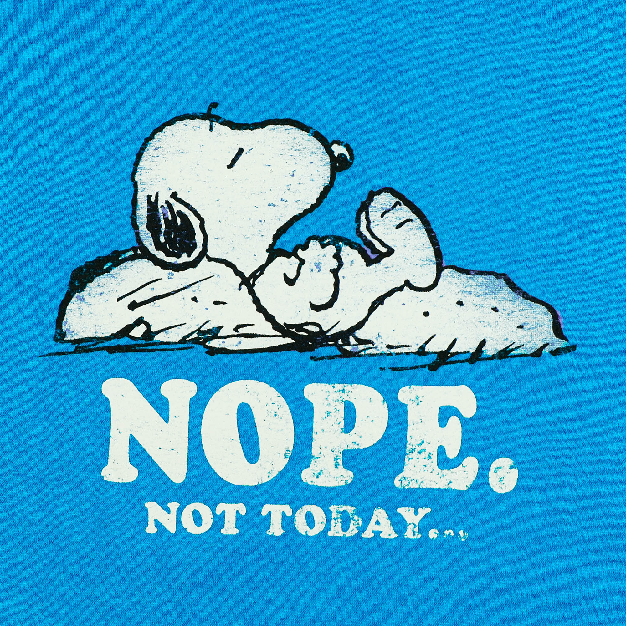 Peanuts Snoopy Shirt Men's Nope Not Today Short Sleeve Tee Tall