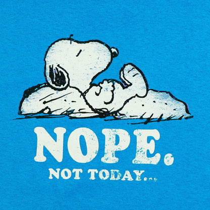 Peanuts Snoopy Shirt Men's Nope Not Today Short Sleeve Tee Tall