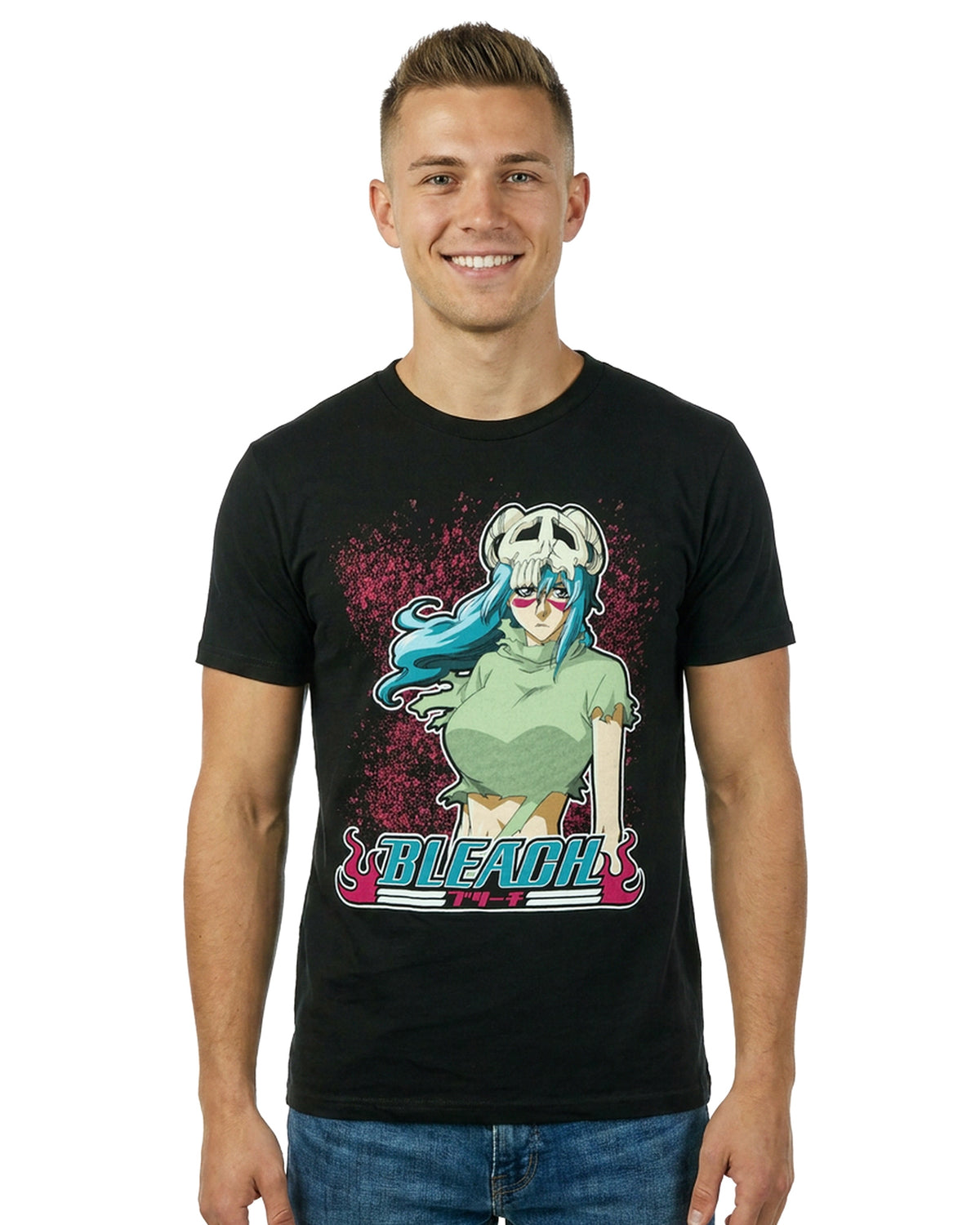 Bleach T-Shirt Men's Nel Graphic Design Short Sleeve Tee