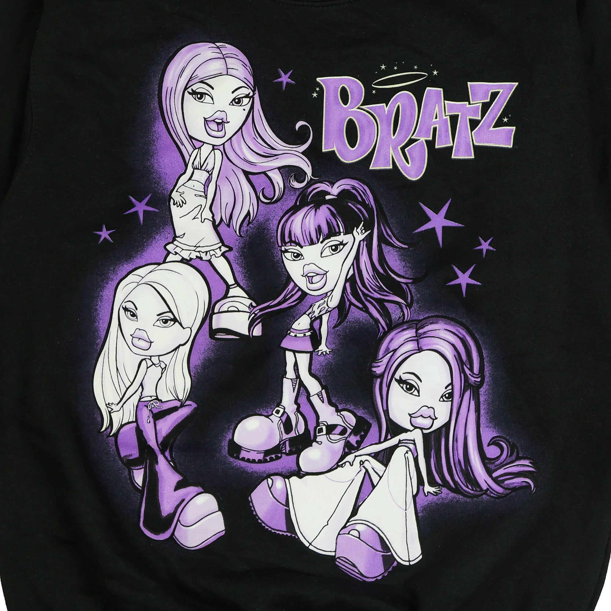 Bratz Sweatshirt Women's Purple Hue Fashion Pullover Crewneck