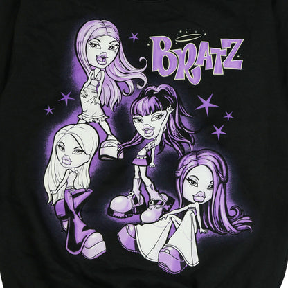 Bratz Sweatshirt Women's Purple Hue Fashion Pullover Crewneck
