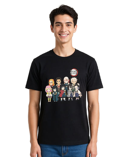 Demon Slayer T-Shirt Men's Chibi Hashira Squad Anime Tee