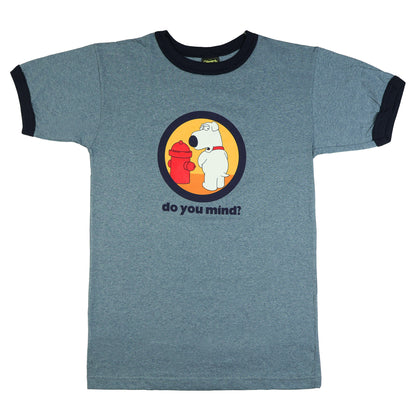 Family Guy T-Shirt Men's Brian Do You Mind Ringer Tee