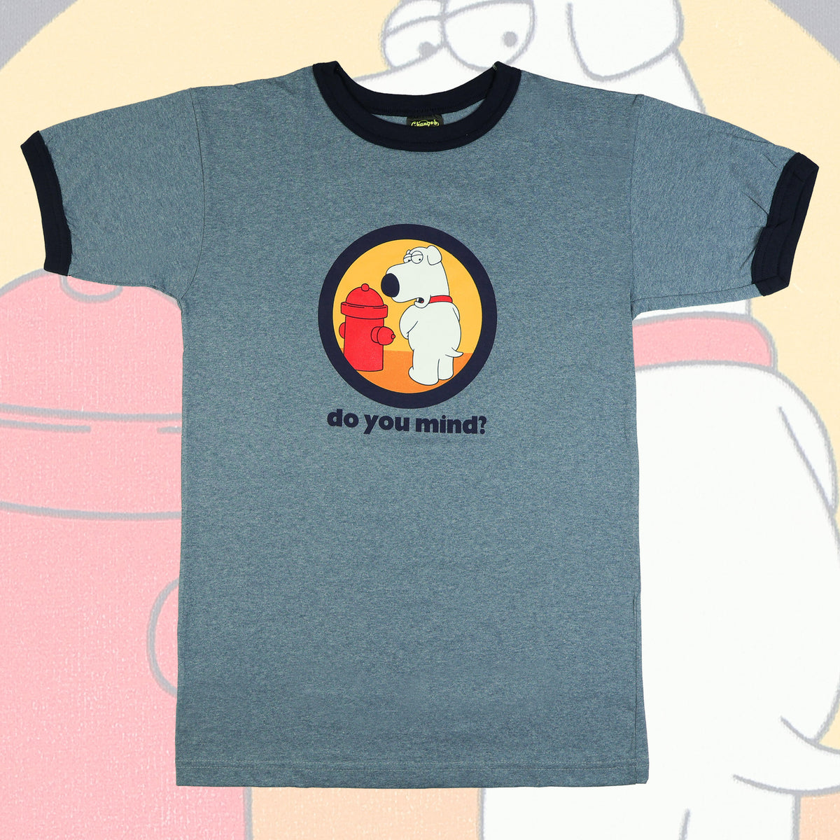 Family Guy T-Shirt Men's Brian Do You Mind Ringer Tee