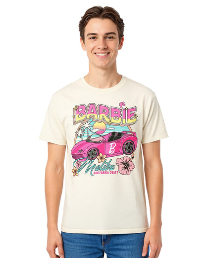 Barbie T-Shirt Men's Malibu California Coast Short Sleeve Tee