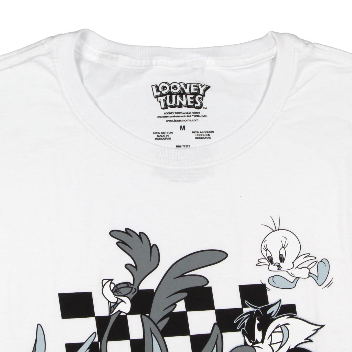 Looney Tunes T-Shirt Men's Checkerboard Collage Character Tee