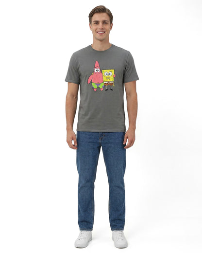 SpongeBob SquarePants T-Shirt Men's Best Buds Short Sleeve Tee