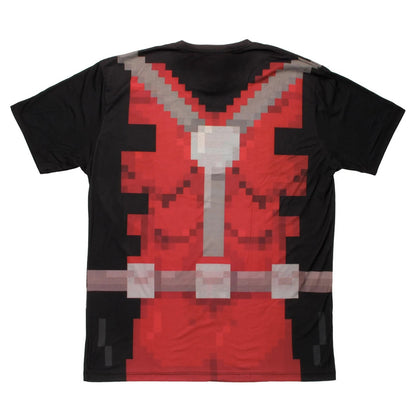 Marvel Deadpool T-Shirt Men's Pixel Art Sublimation Tee