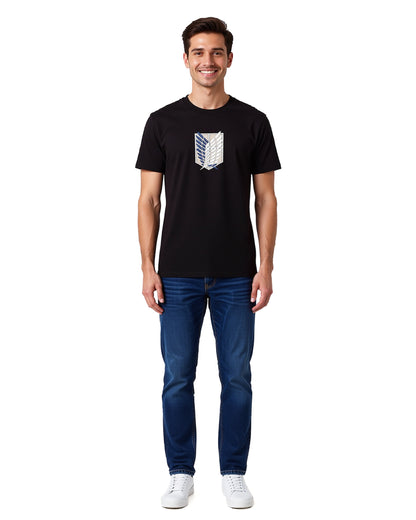 Attack on Titan T-Shirt Men's Wings of Freedom Graphic Tee