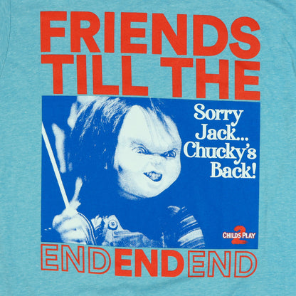 Child's Play 2 Chucky T-Shirt Men's Friends Till The End Tee
