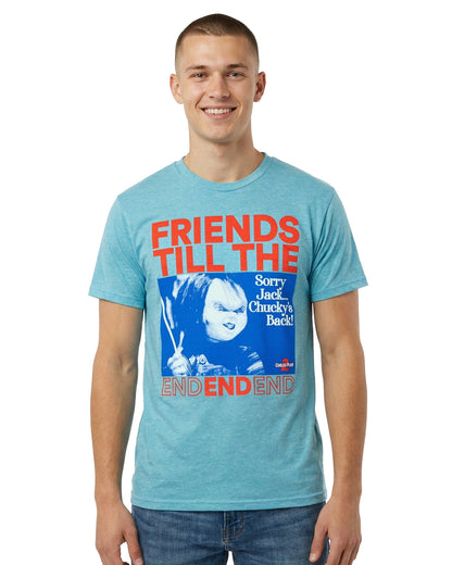 Child's Play 2 Chucky T-Shirt Men's Friends Till The End Tee