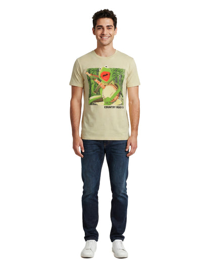 The Muppets T-Shirt Men's Kermit The Frog Country Roots Tee