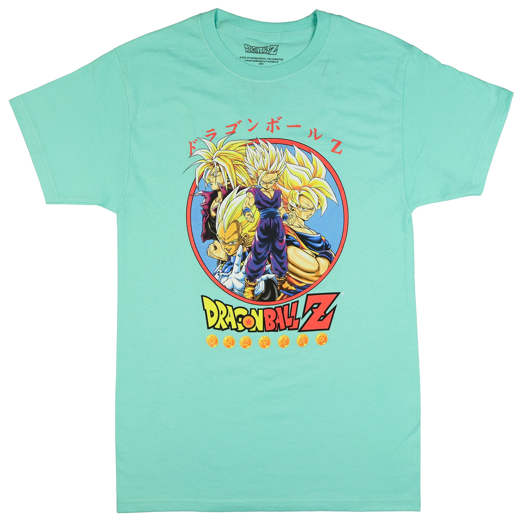 Dragon Ball Z T-Shirt Men's Character Circle Design Graphic Tee