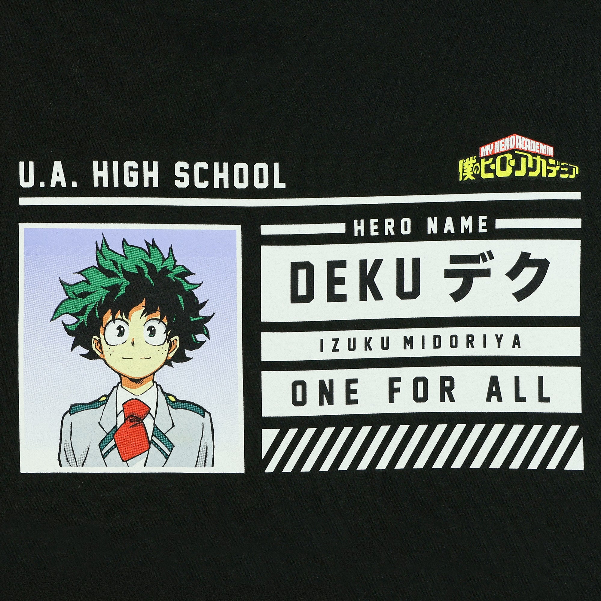 My Hero Academia T-Shirt Men's Deku UA High School ID Tee