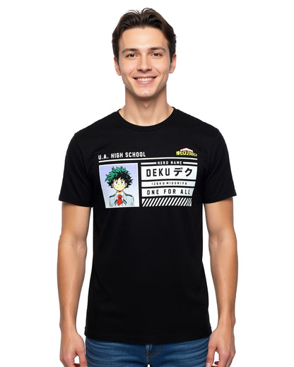 My Hero Academia T-Shirt Men's Deku UA High School ID Tee
