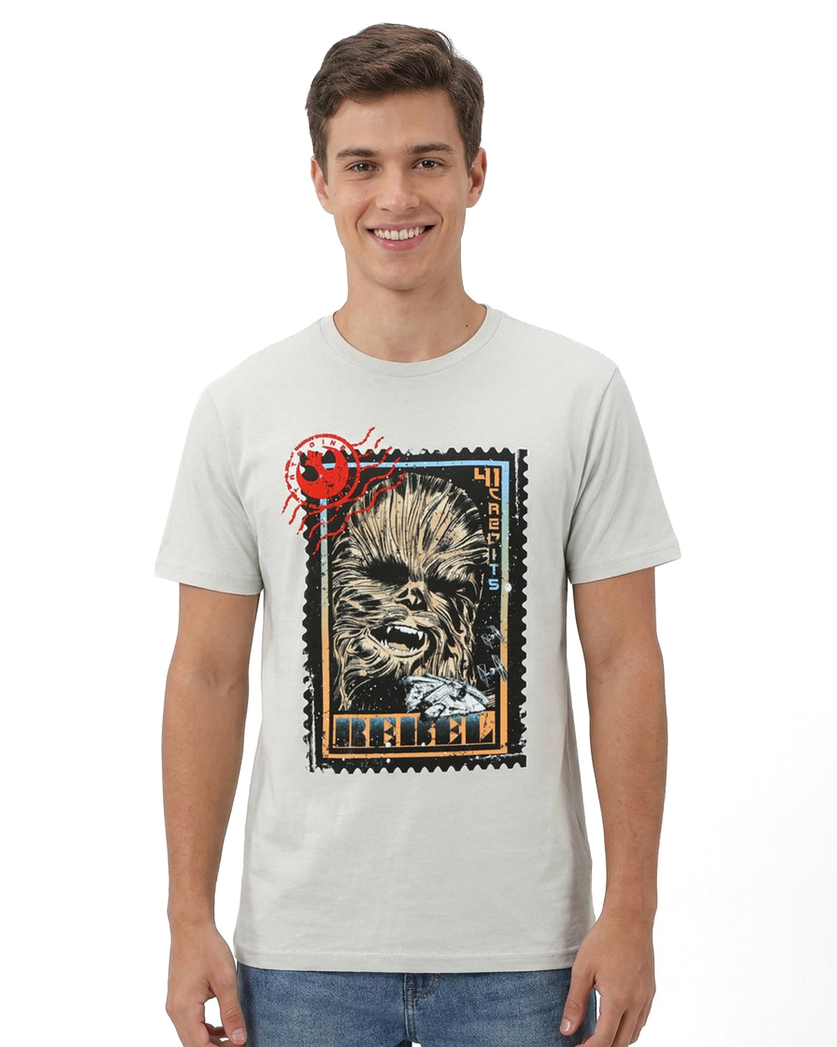 Disney Star Wars Shirt Men's Chewbacca Rebel Short Sleeve Tee