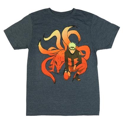 Naruto Shippuden T-Shirt Men's Nine Tail Kurama Graphic Tee