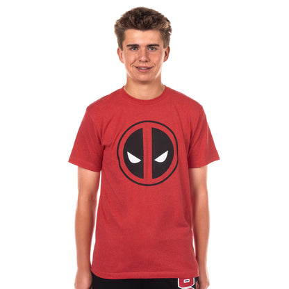Marvel Comics Pajamas Men's Deadpool Short Sleeve Shirt and Pant Set