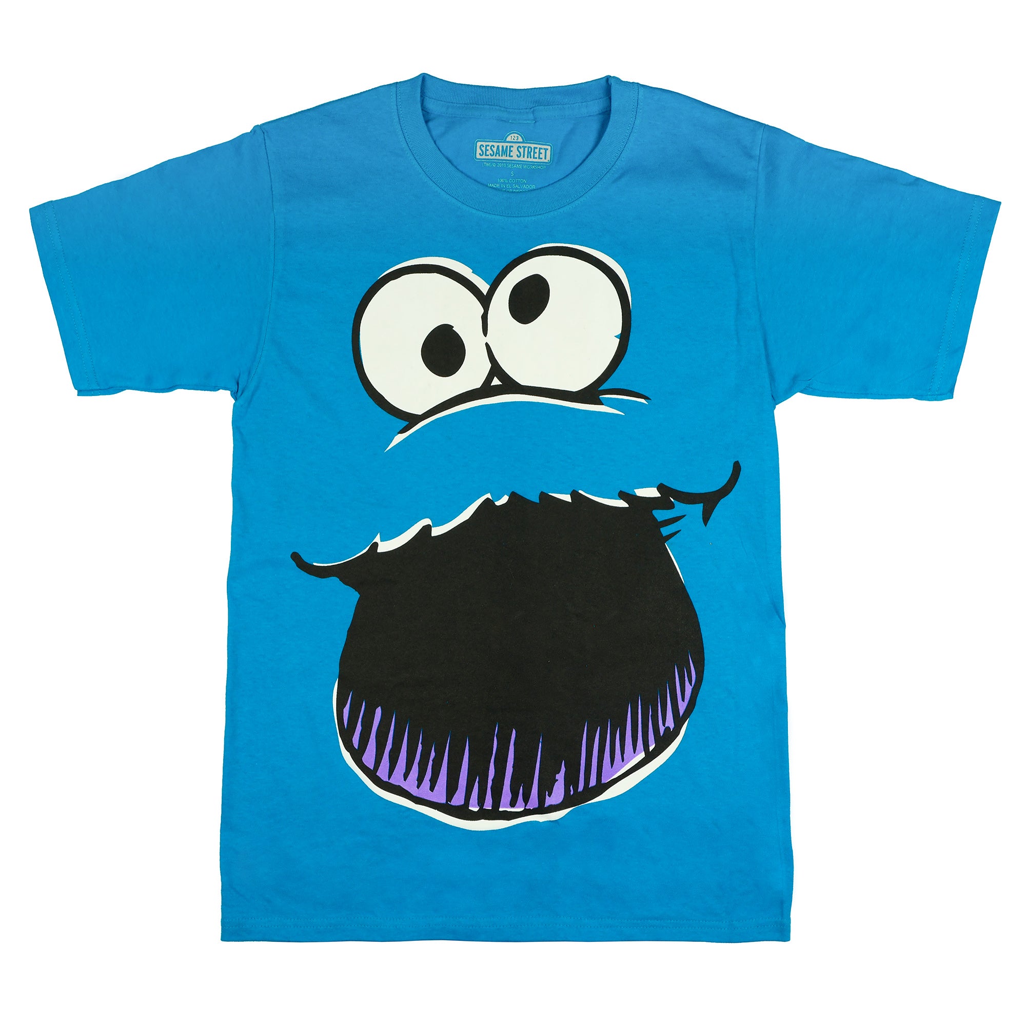 Sesame Street T-Shirt Men's Cookie Monster Tee With Gift Box Tin
