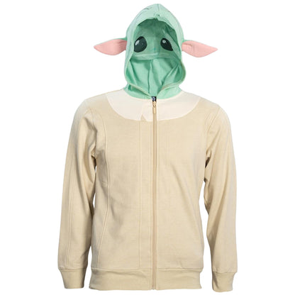 Disney Star Wars Hoodie Boys' Grogu Zip Up  Hooded Sweatshirt