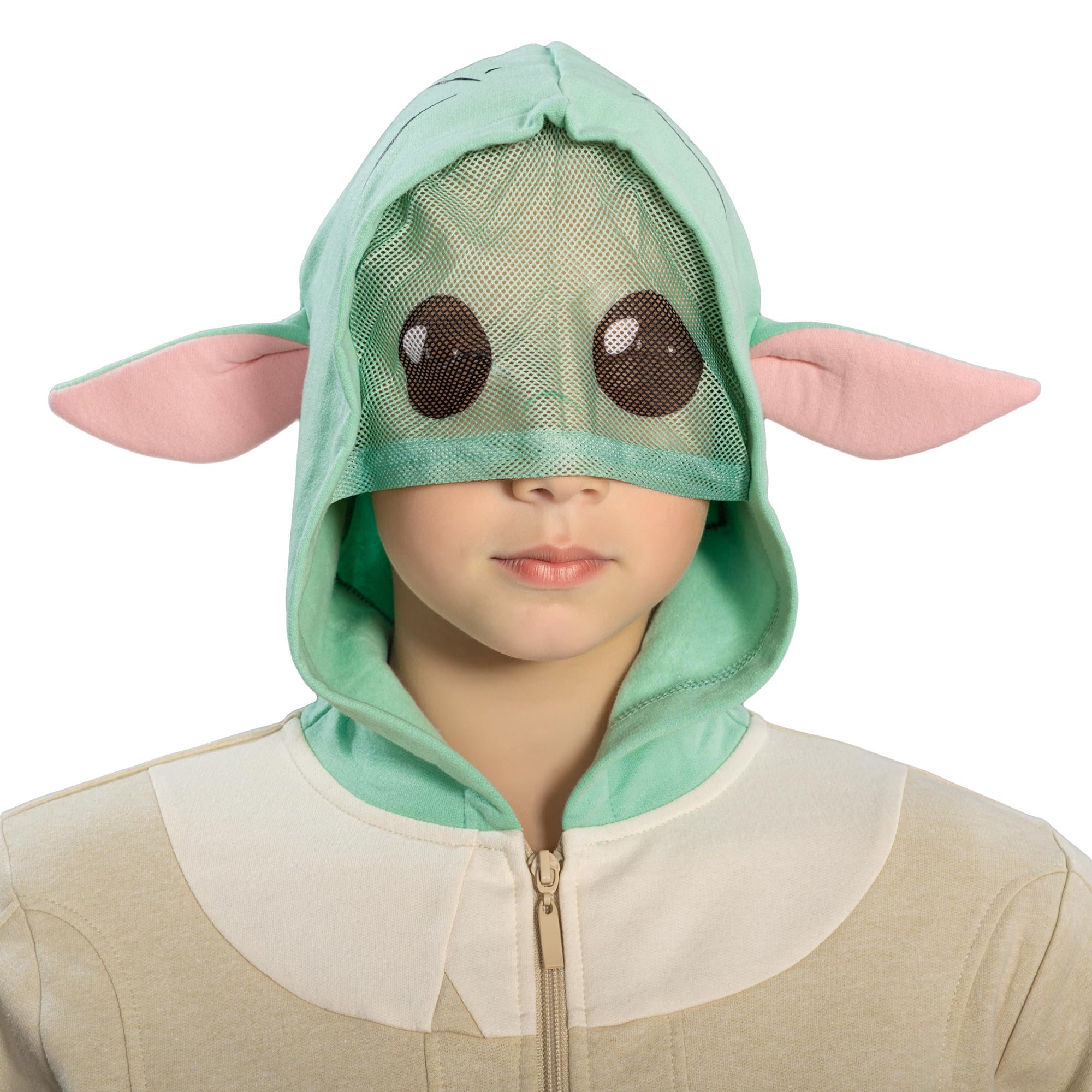 Disney Star Wars Hoodie Boys' Grogu Zip Up  Hooded Sweatshirt
