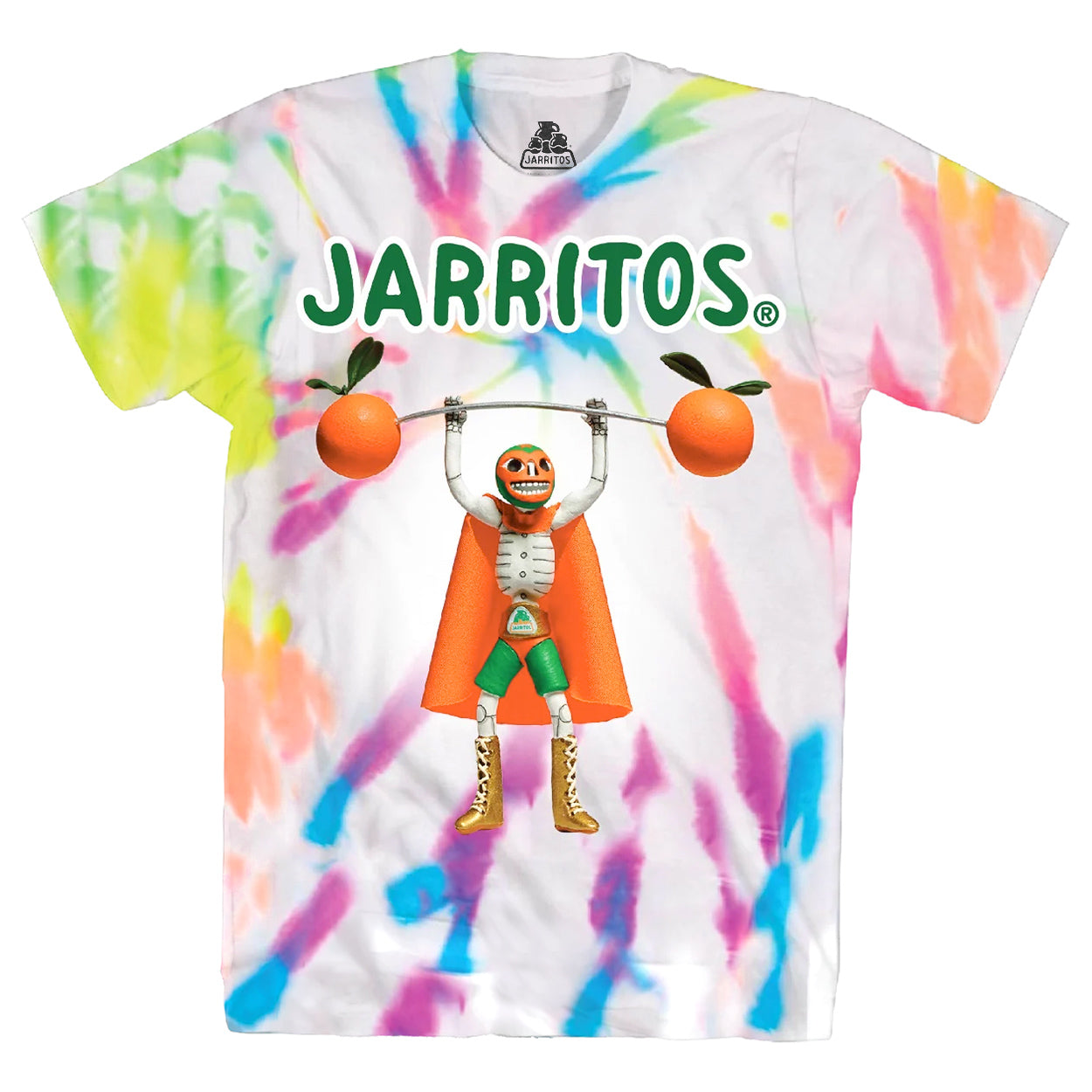 Jarritos T-Shirt Men's Mandarin Orange Flavor Tie-Dye Tee