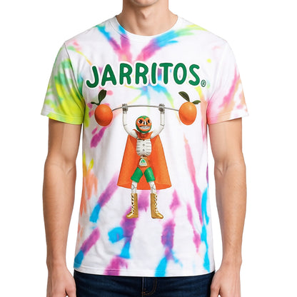 Jarritos T-Shirt Men's Mandarin Orange Flavor Tie-Dye Tee