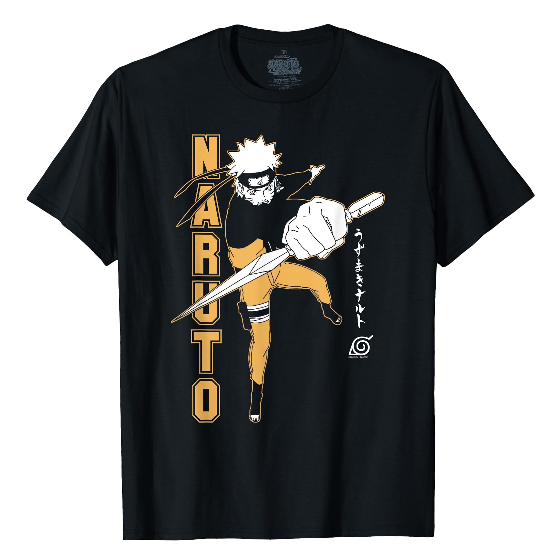 Naruto Shippuden T-Shirt Men's Uzumaki Action Anime Tee