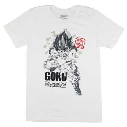 Dragon Ball Z T-Shirt Men's Light Energy Beam Sketch Design Tee
