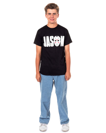 Friday the 13th T-Shirt Men's Jason Mask Design Graphic Tee