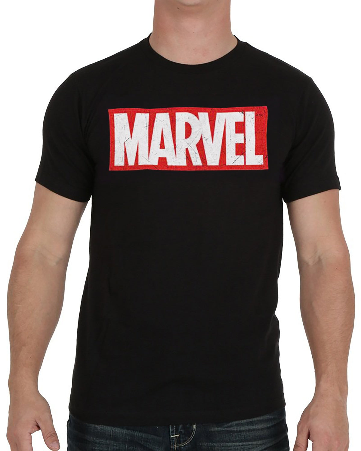 Marvel T-Shirt Men's Red Box Distressed Big and Tall Tee
