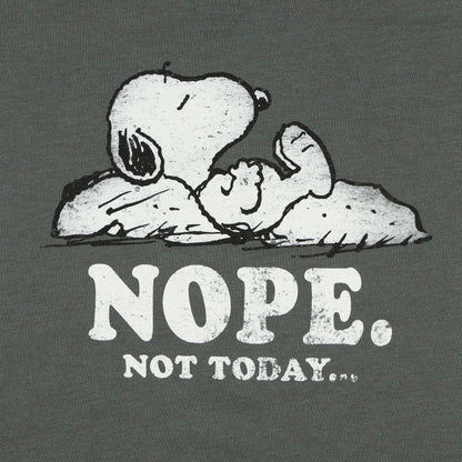 Peanuts Shirt Men's Snoopy Nope Not Today Short Sleeve Top