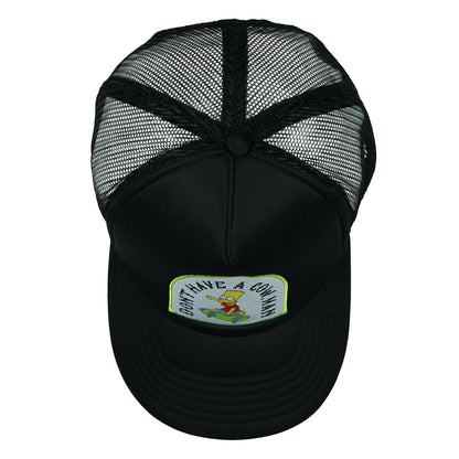 The Simpsons Bart Don't Have A Cow Embroidered Mesh Back Snapback Baseball Hat