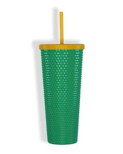 Minecraft Alex Pyramid Studded Insulated Tumbler 24 oz Travel Cup with Straw