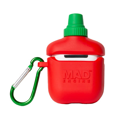 Sriracha Hot Chili Sauce AirPod Case Gen 1 and 2 With Carabiner Clip