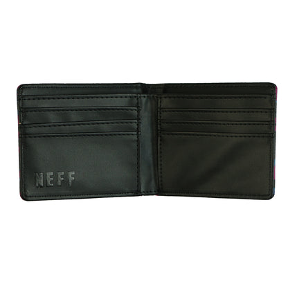 NEFF Bi-Fold Wallet Block Letter Allover Design Tin Box Gift Set