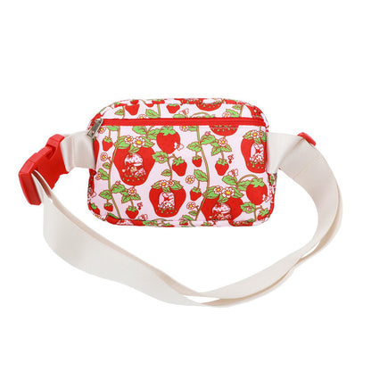 My Melody Strawberry Shortcake Fanny Pack All-Over Print Adjustable Belt Bag