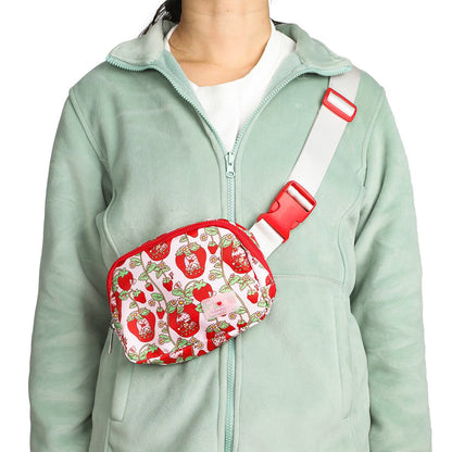 My Melody Strawberry Shortcake Fanny Pack All-Over Print Adjustable Belt Bag