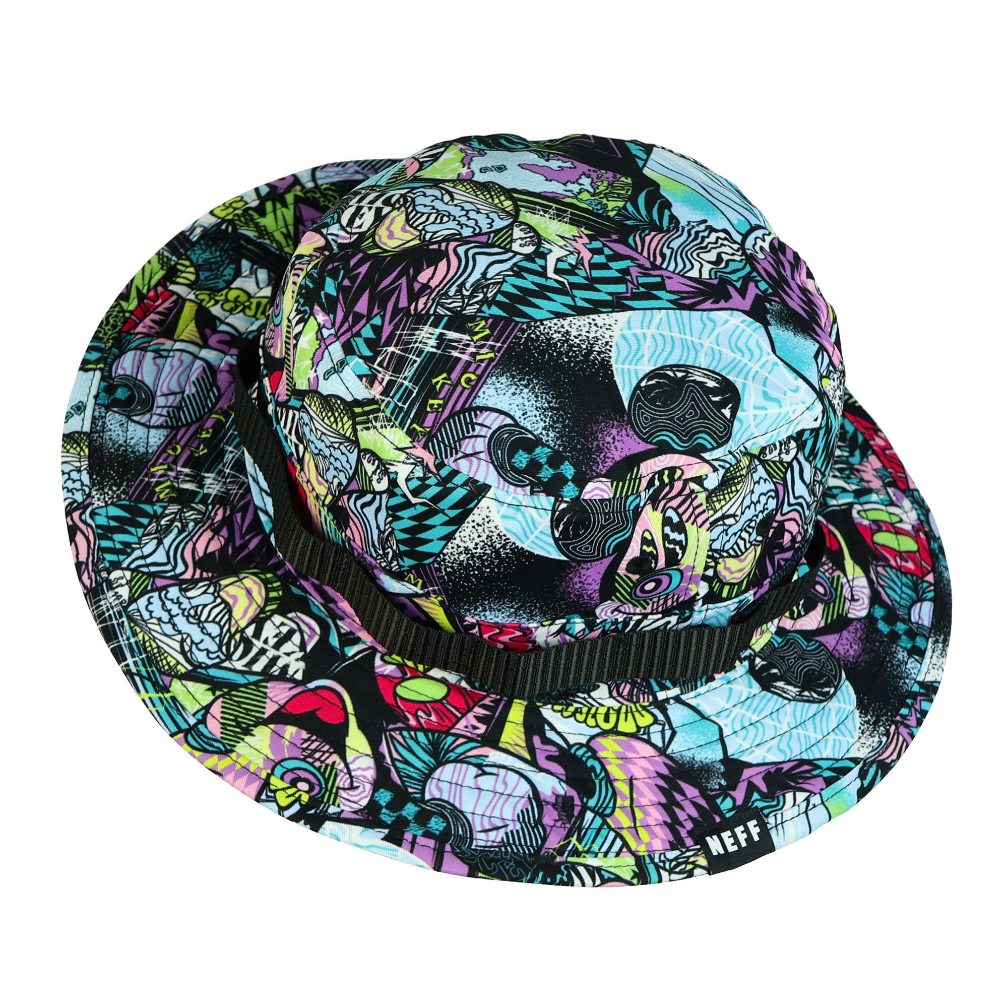 NEFF X Disney Mickey Mouse Adult Wide Brim Boonie Bucket Hat