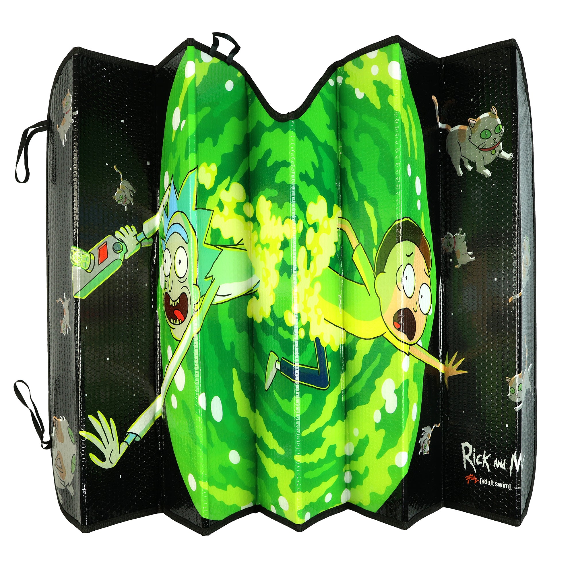 Rick and Morty Portal Design Auto UV  Protectant Windshield Sun Shade