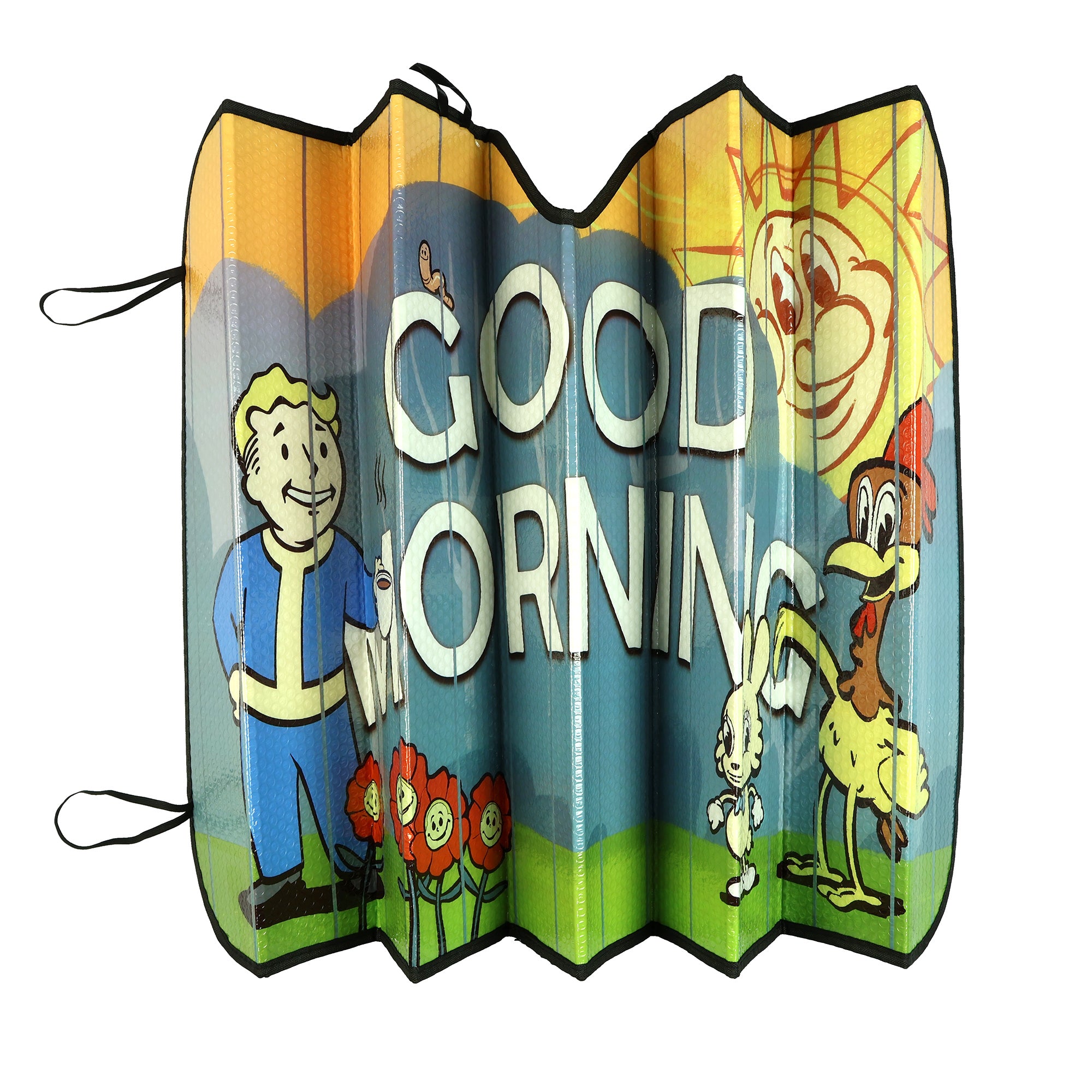 Fallout Good Morning Design Auto UV Protectant Windshield Sun Shade