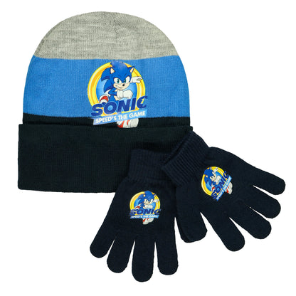 Sonic The Hedgehog 2 Speed's The Game Youth Beanie & Glove Set OSFM