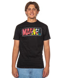 Marvel Men's T-Shirt Spider-Man Venom Ripped Dual Logo Short Sleeve Tee (XL)