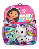 Gabby's Dollhouse Backpack Cat Friends Raised Character 14" Backpack For Kids