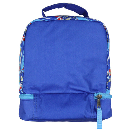 Sonic The Hedgehog I'm Outta Here Dual Compartment Insulated Lunch Box 10"
