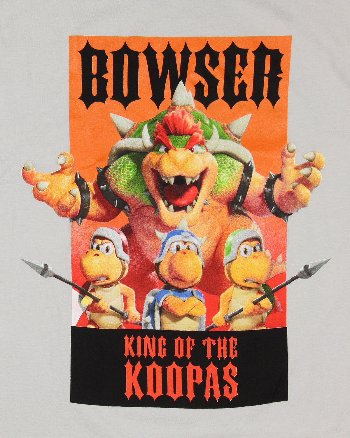 Super Mario Bros Movie Shirt Men's Bowser King Of The Koopas Adult T-Shirt