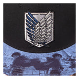 Attack on Titan Sublimated Brim Embroidered Regiment Shield Snapback Hat