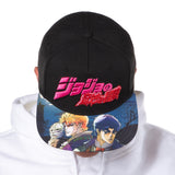 JoJo's Bizarre Adventures Character Brim Embroidered Adjustable Snapback Hat