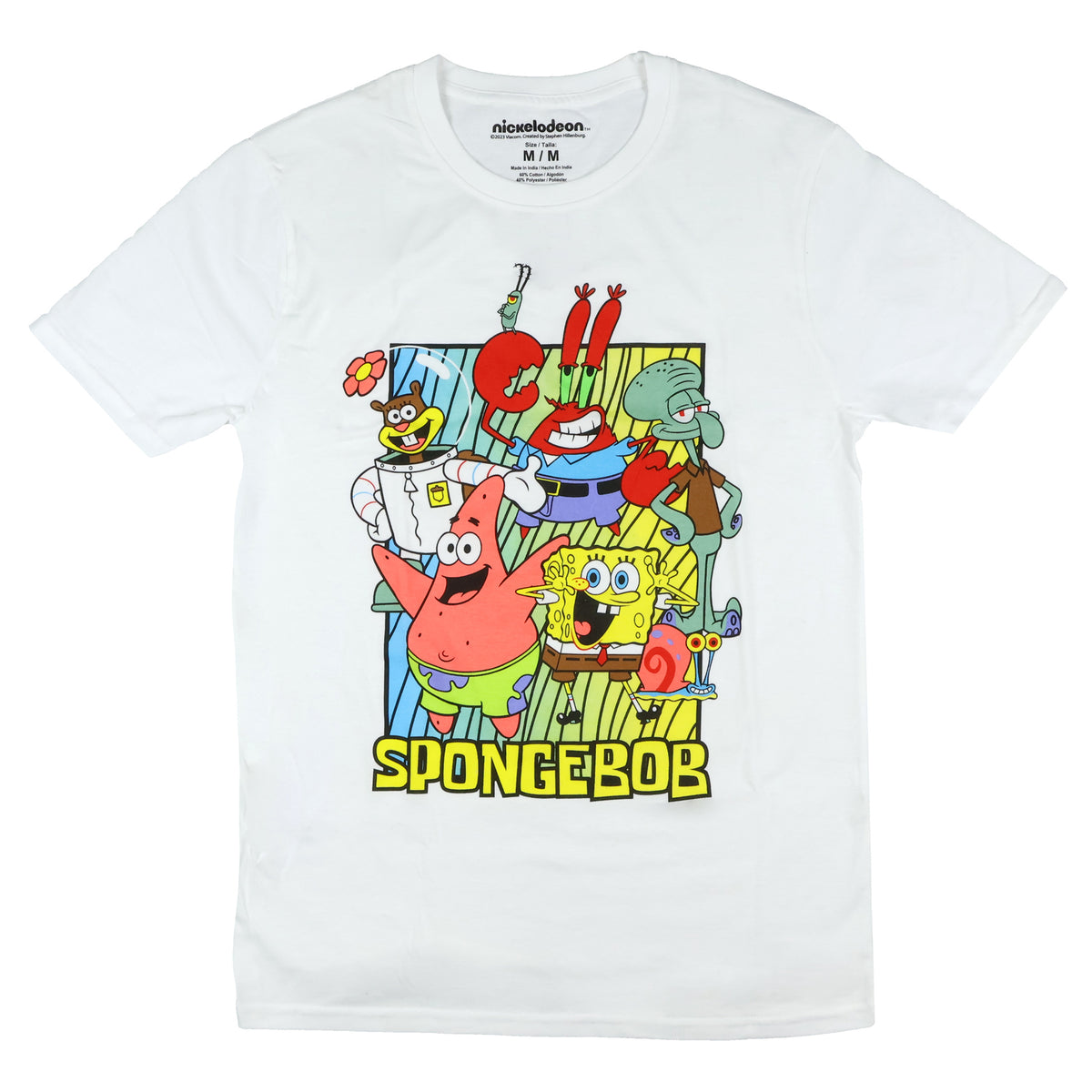 SpongeBob Squarepants Shirt Men's Squidward Patrick Sandy Graphic Tee
