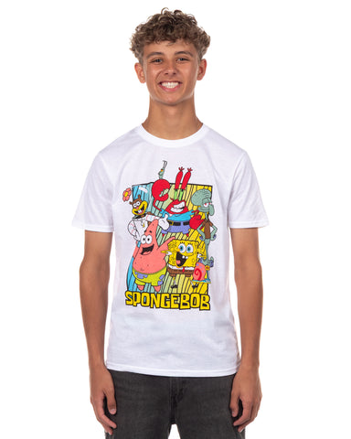 SpongeBob Squarepants Shirt Men's Squidward Patrick Sandy Graphic Tee